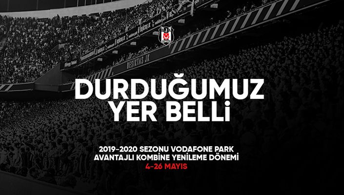 Beşiktaş’ta kombine yenileme süresi başladı